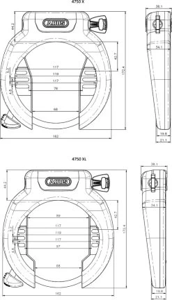 ABUS Rahmenschloss 4750 6 ABUS Rahmenschloss 4750 -BikeWerkstatt Verkaufsgeschäft abus rahmenschloss 4750 schluessel