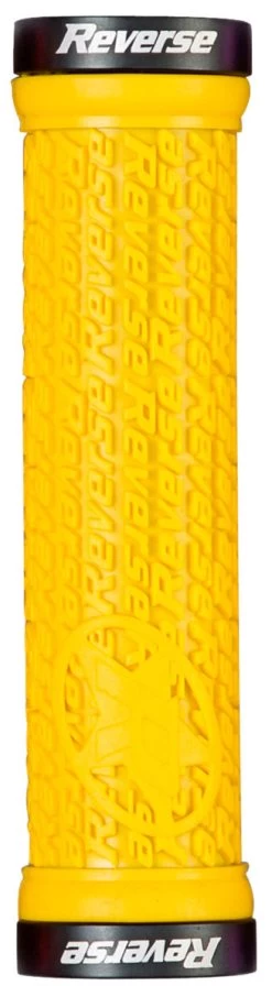 REVERSE Griff Stamp Lock On Ø30mm X 135mm -BikeWerkstatt Verkaufsgeschäft reverse griff stamp lock on durchmesser30mm 135mm gelb schwarz