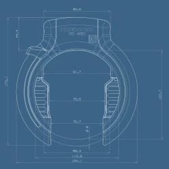 Trelock Rahmenschloss RS 480 XL -BikeWerkstatt Verkaufsgeschäft trelock rahmenschloss rs 48 xl masse